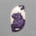Purple Lepidolite with Quartz Cabochon