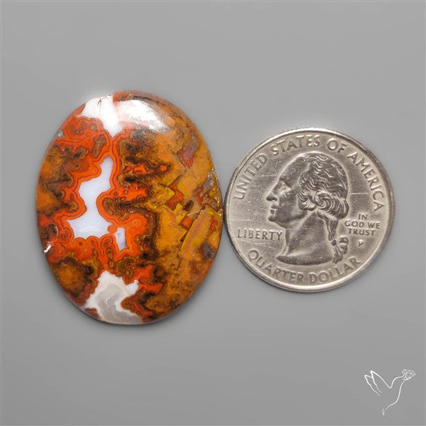 Moroccan Seam Agate Cabochon