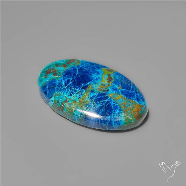 Chrysocolla In Shattuckite Cabochon