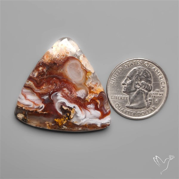 Mexican Fire Agate Cabochon