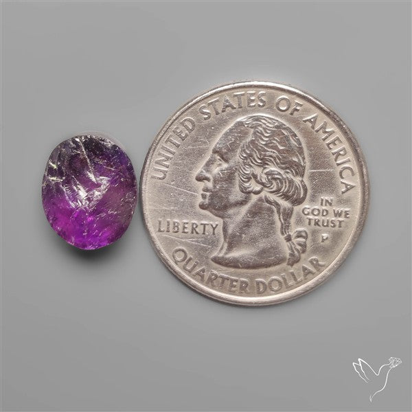 Raw Face Amethyst (Flat Back)