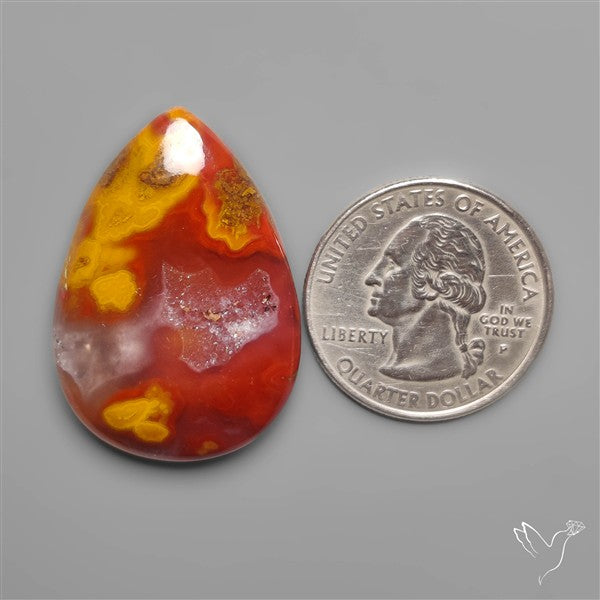 Gemmy Moroccan Seam Agate Cabochon