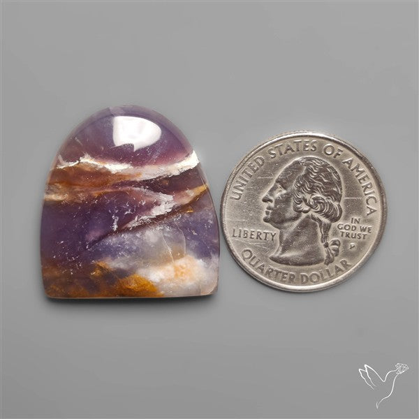 Purple Java Chalcedony Cabochon