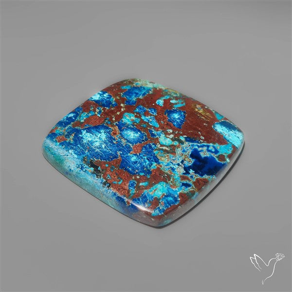 Large Azurite Shattuckite with Cuprite Cabochon
