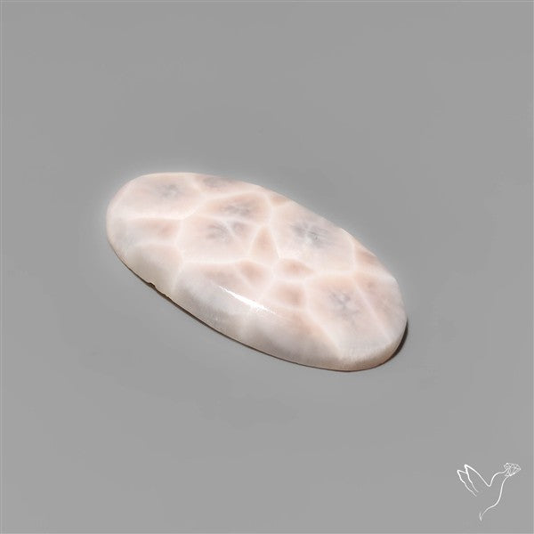 Indonesian Natrolite Cabochon (aka Pink Larimar)