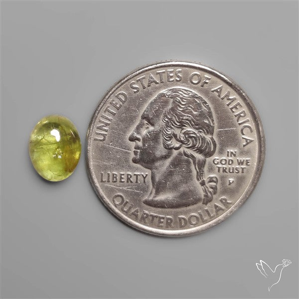 Green Sphene Cabochon Small