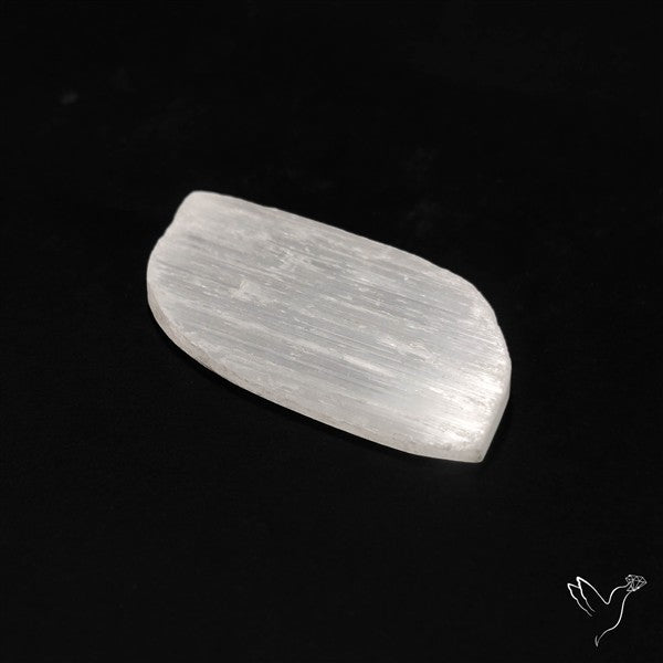 Raw Face Flashy Selenite Druzy