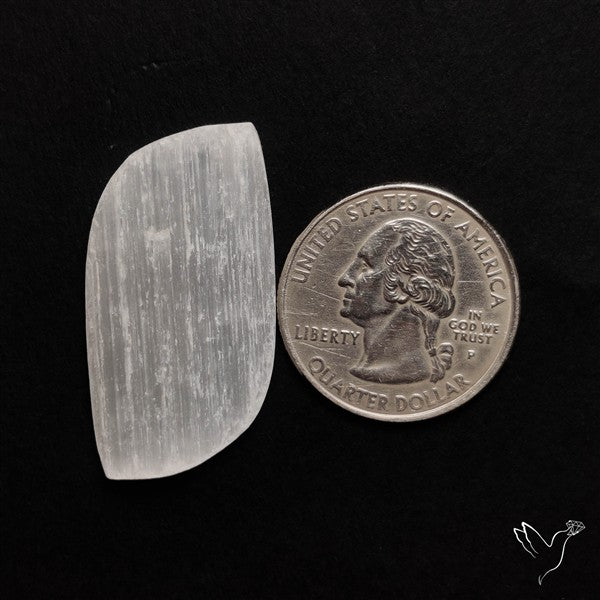 Raw Face Flashy Selenite Druzy