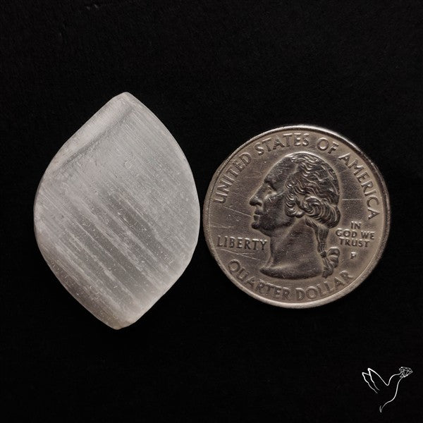 Raw Face Flashy Selenite Druzy