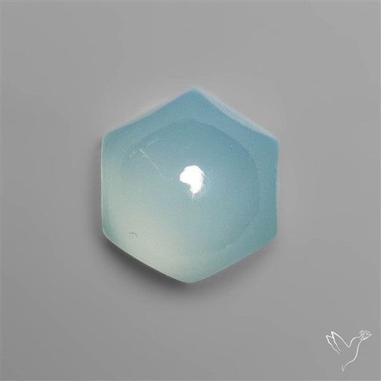 Aqua Chalcedony Hexagon