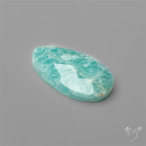 Checkerboard Cut Flashy Peruvian Amazonite