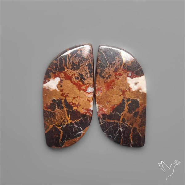 Native Copper Cabochons Pair