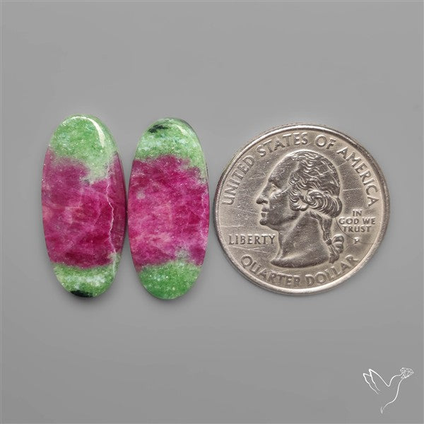 Ruby In Zoisite Pair