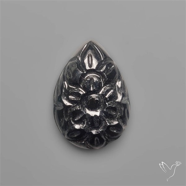 Black Obsidian Mughal Carving
