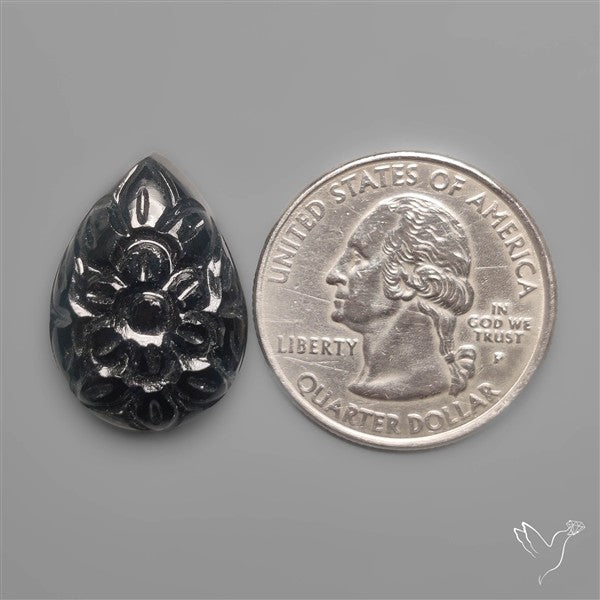 Black Obsidian Mughal Carving