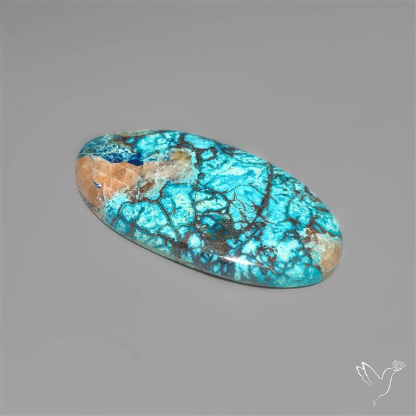 Azurite with Shattuckite and Cuprite Cabochon