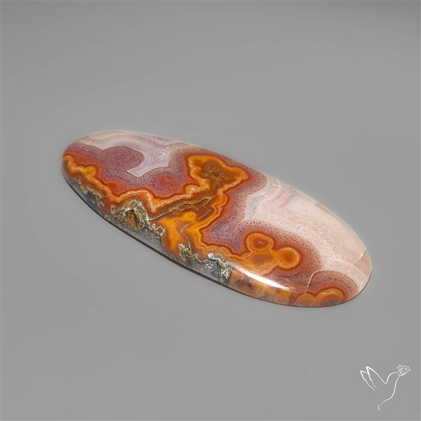 Selected Botryoidal Seam Agate Cabochon
