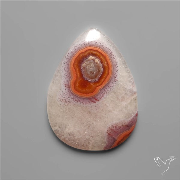 Selected Botryoidal Seam Agate Cabochon