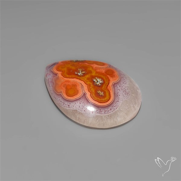 Selected Botryoidal Seam Agate Cabochon