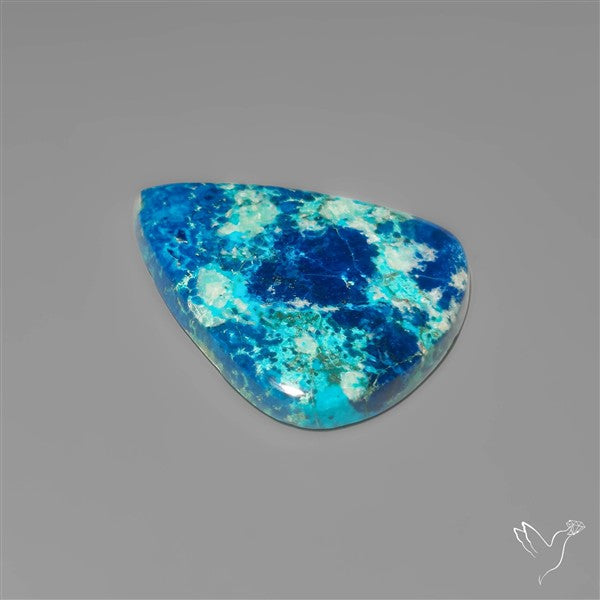 Azurite Shattuckite Quartz Cabochon