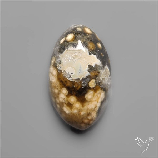 Orbicular Ocean Jasper Cabochon
