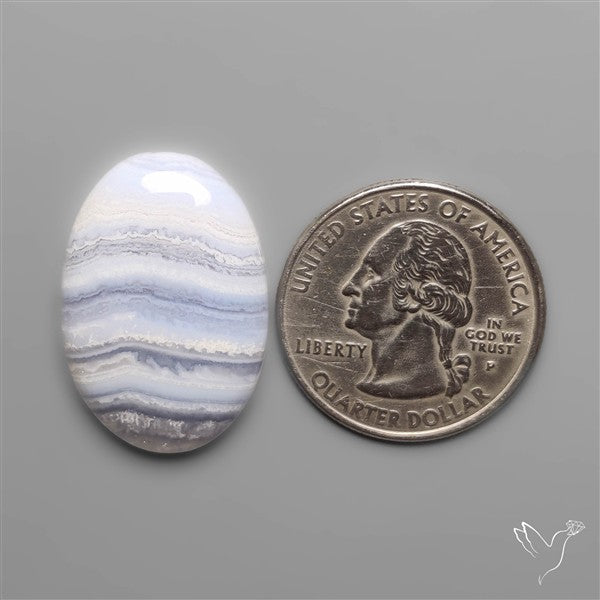 Blue Lace Agate Cabochon