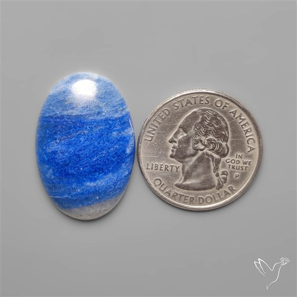 Blue Quartz Cabochon