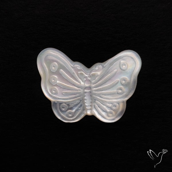Mother of Pearl Butterfly Carving