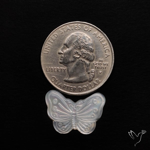 Mother of Pearl Butterfly Carving