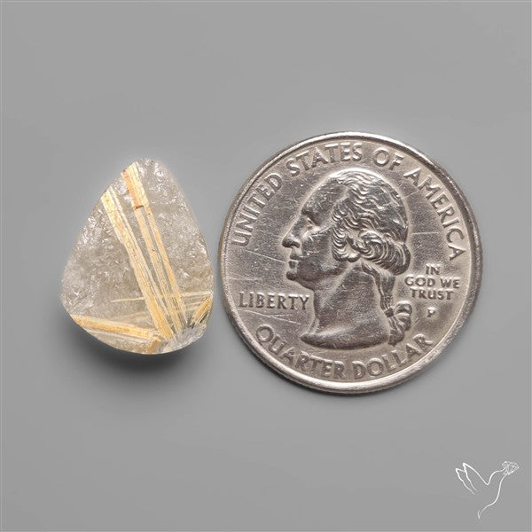 Raw Face Golden Rutilated Quartz