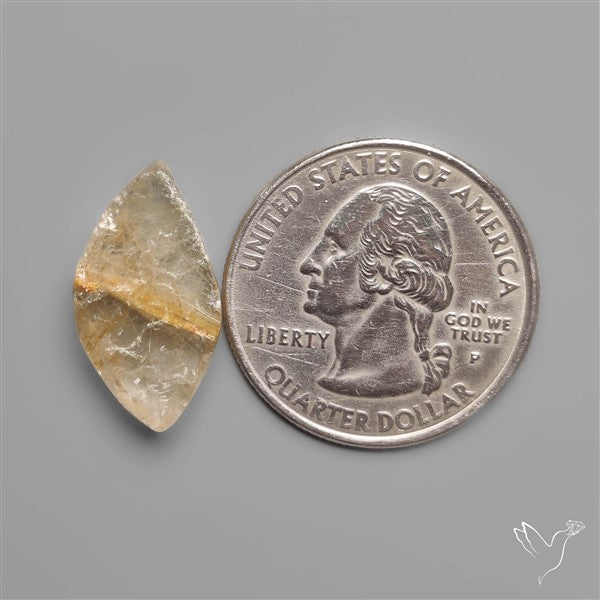 Raw Face Golden Rutilated Quartz