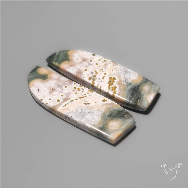 Orbicular Ocean Jaspers Pair