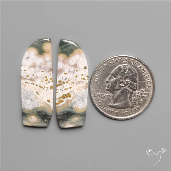 Orbicular Ocean Jaspers Pair