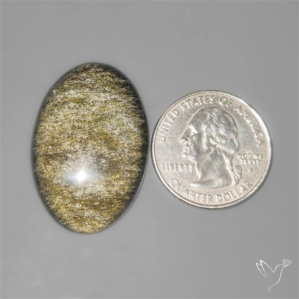 Goldsheen Obsidian Cabochon