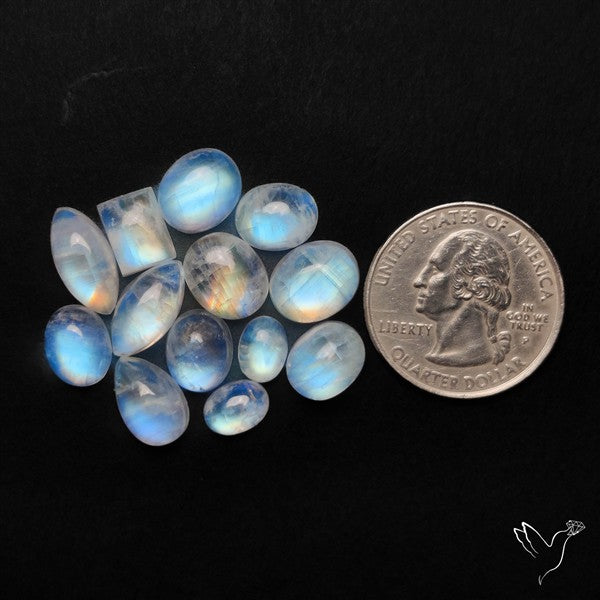 Rainbow Moonstones Lot