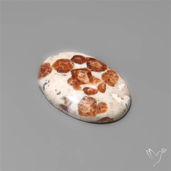 Garnet In Limestone Cabochon