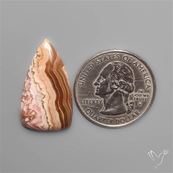 Plume Rhodochrosite Cabochon