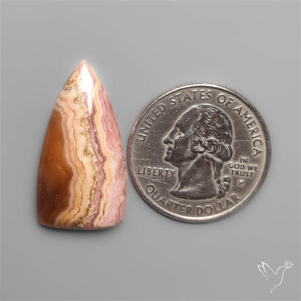 Plume Rhodochrosite Cabochon