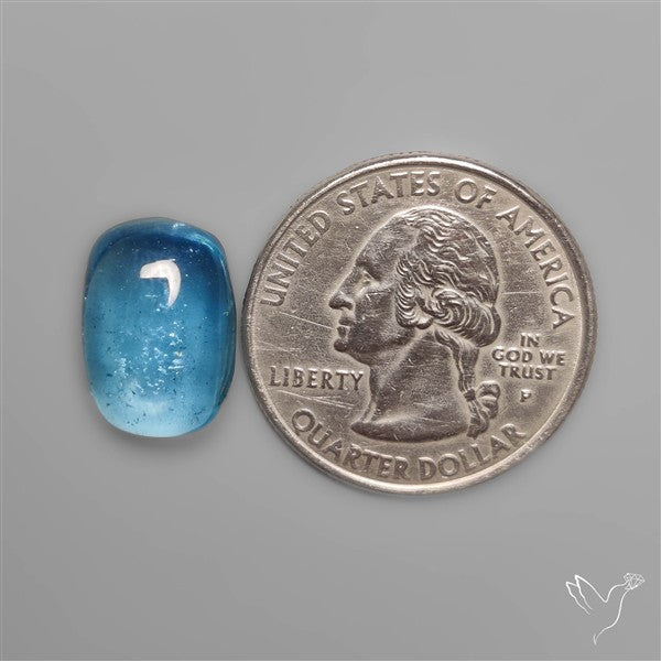 Aquamarine Cabochon High Grade Gemmy