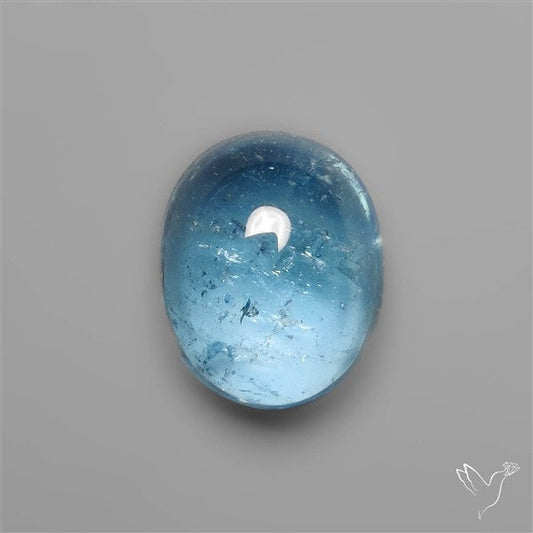 Aquamarine Cabochon High Grade Gemmy