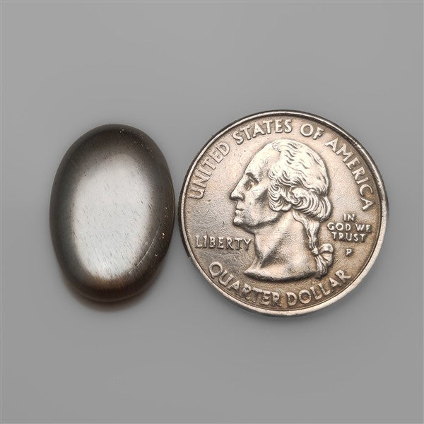 Dark Black Moonstone Cabochon Healing Stone