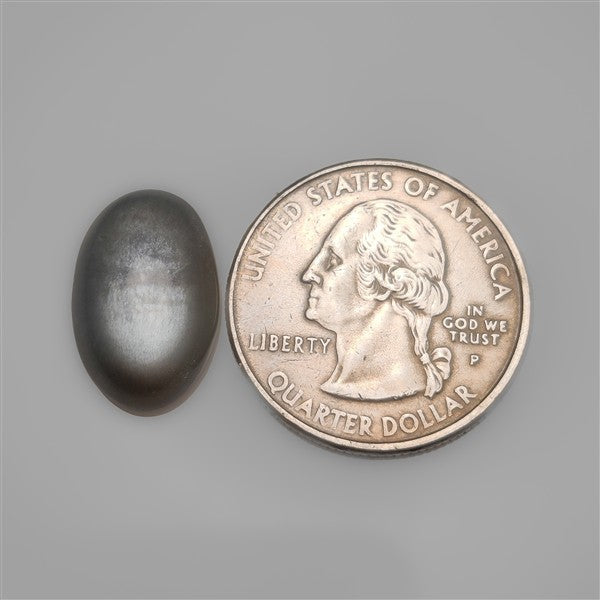 Dark Black Moonstone Cabochon Healing Stone
