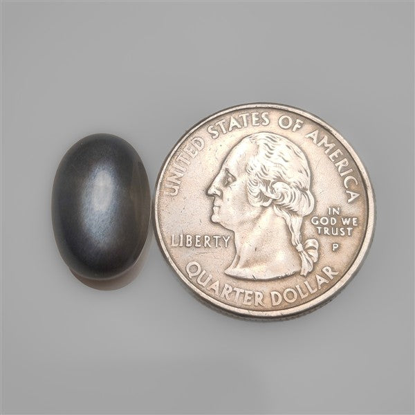 Dark Black Moonstone Cabochon Healing Stone