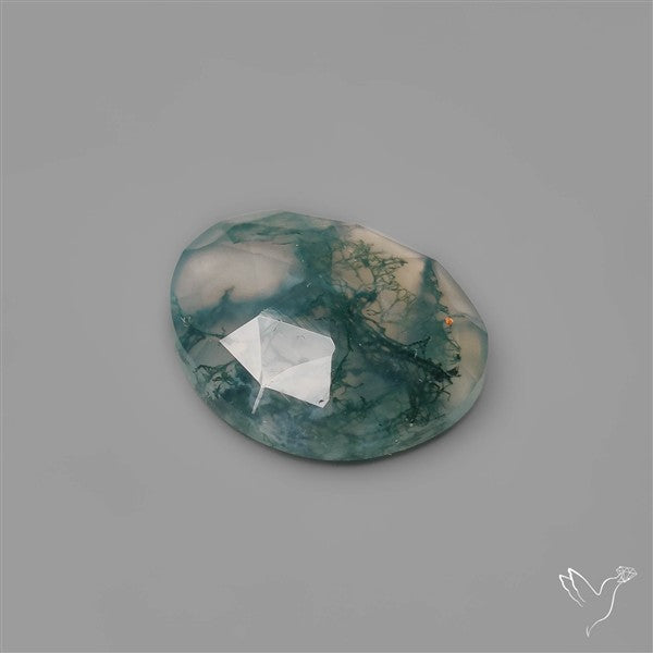 Rose Cut Moss Agate