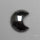 Rose Cut Hematite Crescent