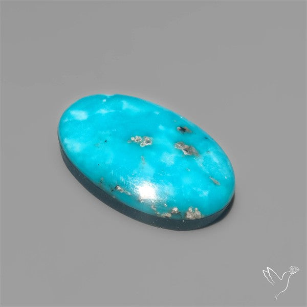 Morenci Turquoise Cabochon With Pyrite Inclusions