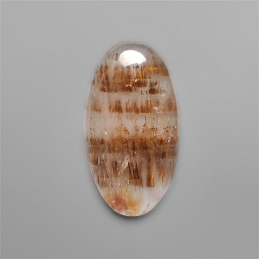 Cacoxenite in Quartz Cabochon