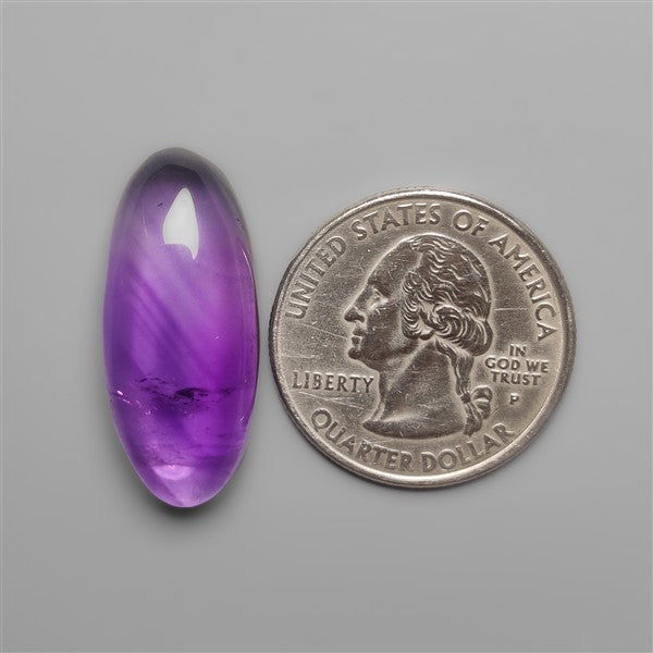 Gemmy Amethyst Cabochon Deep Natural Violet Color