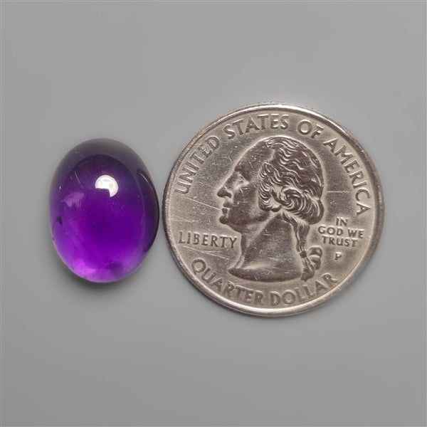 Gemmy Amethyst Cabochon Deep Natural Violet Color