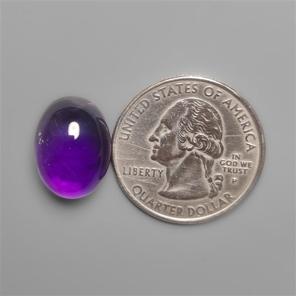 Gemmy Amethyst Cabochon Deep Natural Violet Color